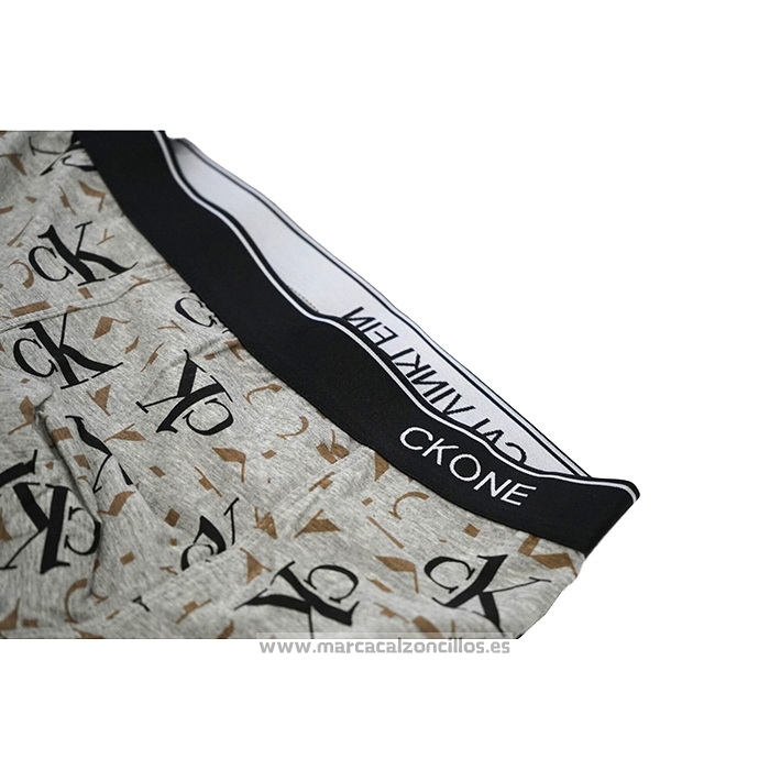 Boxer Calvin Klein Hombre CK One Prints Colors Gris